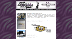 Desktop Screenshot of libertysignshoppe.com